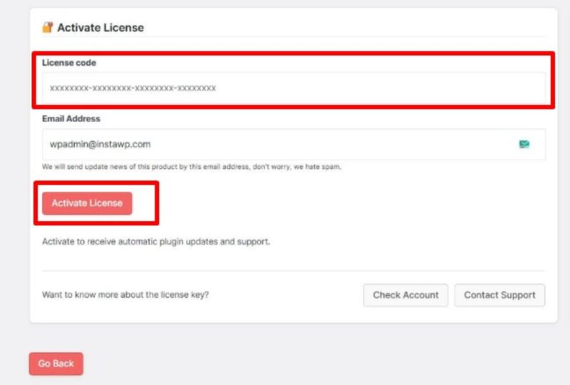 activate license key