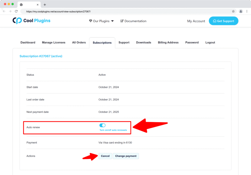 Auto Renewal or Subscription