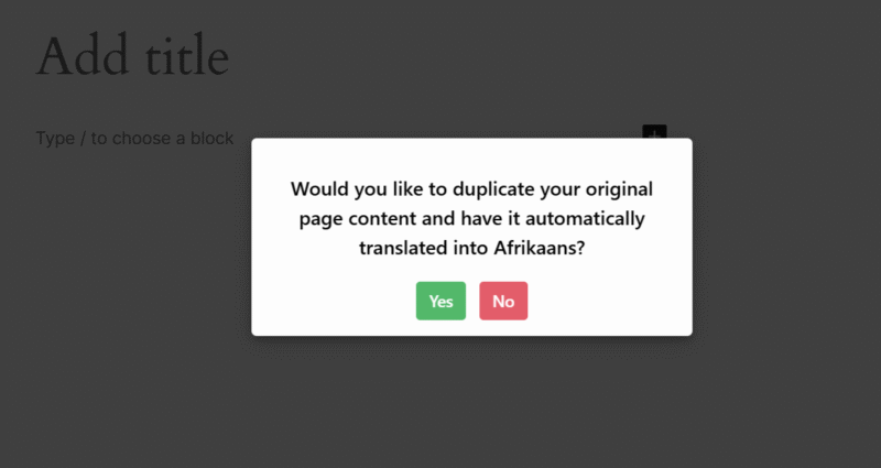 duplicate orignal page content