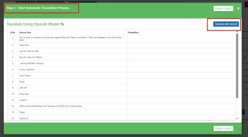translate with open ai
