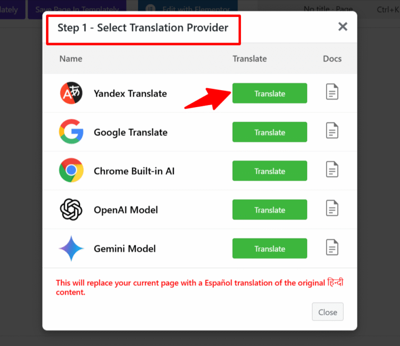 yandex translate